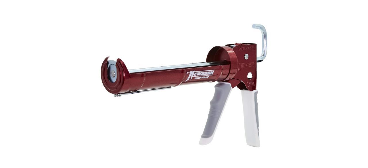 A red caulking gun