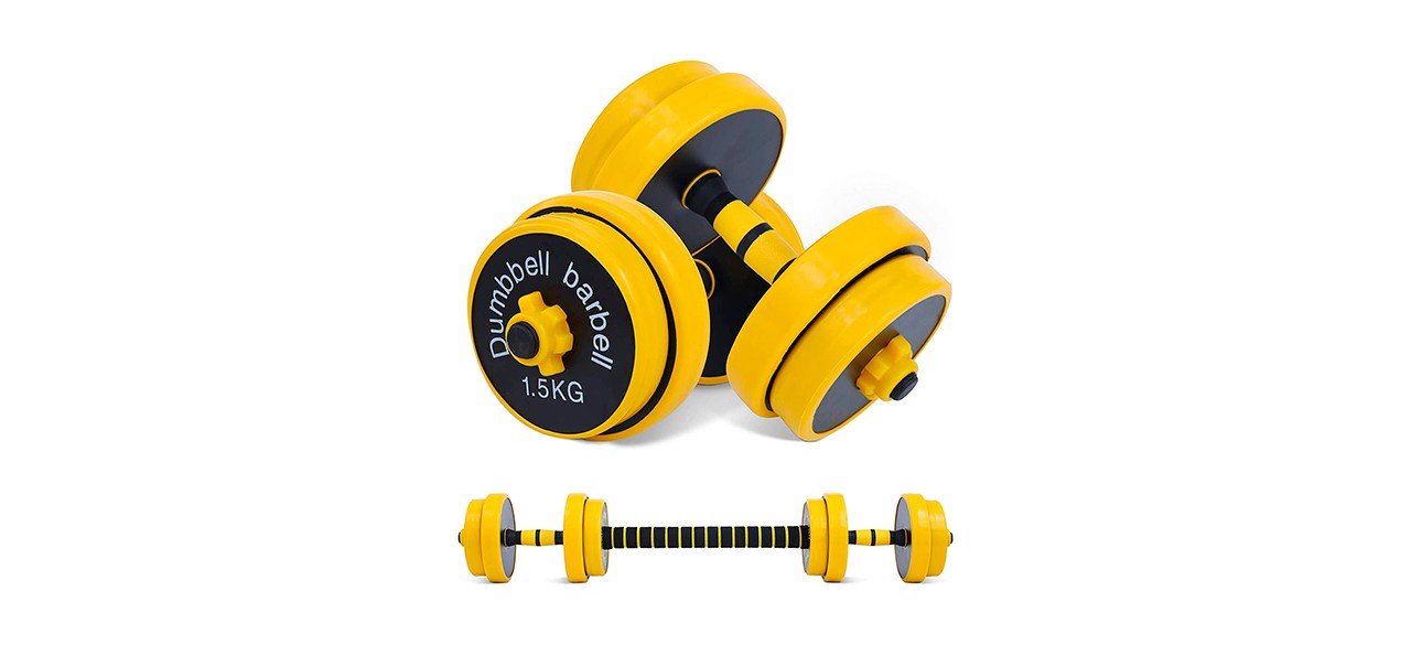 Best Nice C Adjustable Dumbbell and Barbell Weight Pair Set