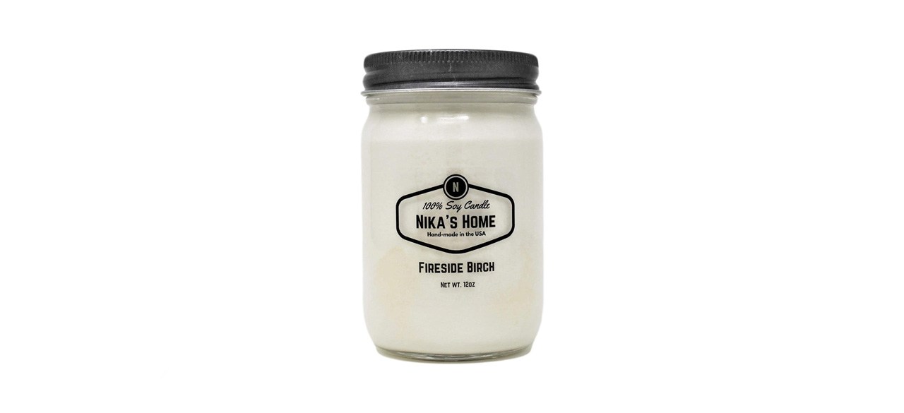 best Nika’s Home Fireside Birch Soy Candle