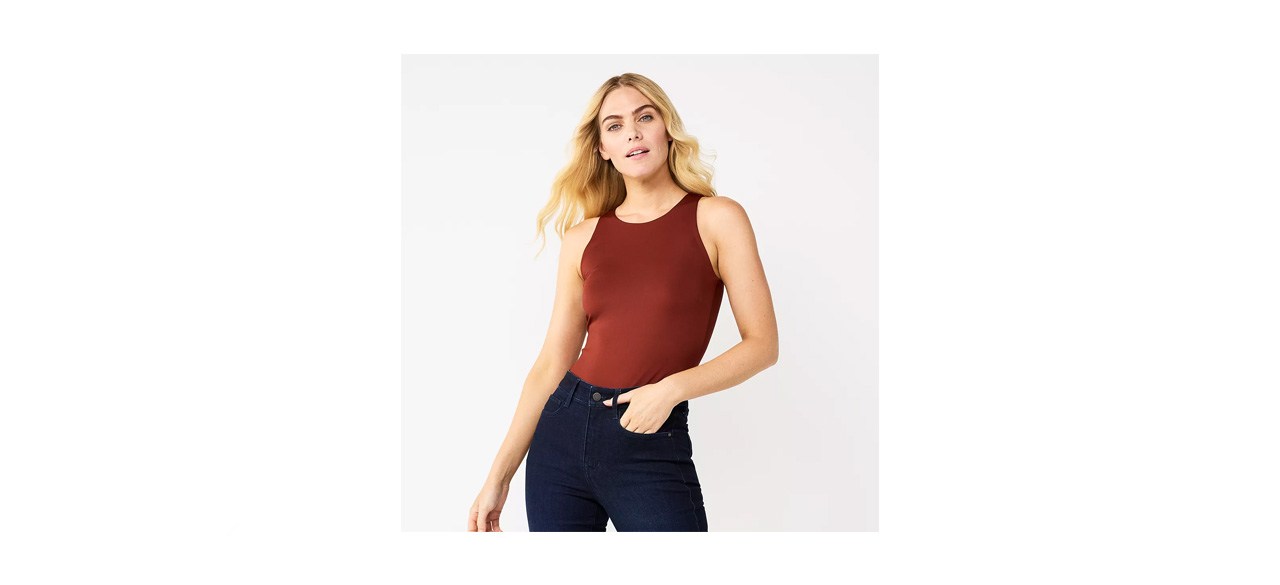 best Nine West Sculpt High-Neck Bodysuit