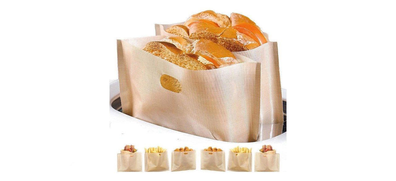 Non Stick Toaster Bags Reusable and Heat Resistant Easy to Clean