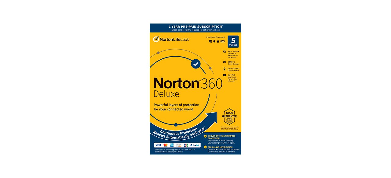 Best Norton 360 Deluxe 2022 Antivirus For 5 Devices