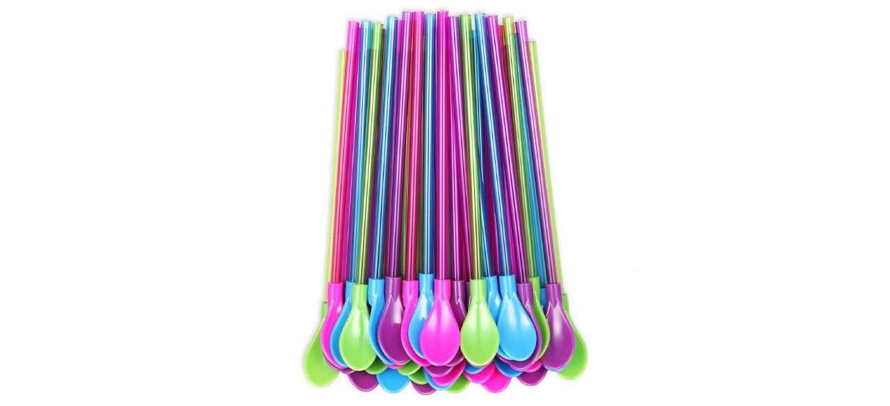 OKGD Hard Plastic Spoon Straws