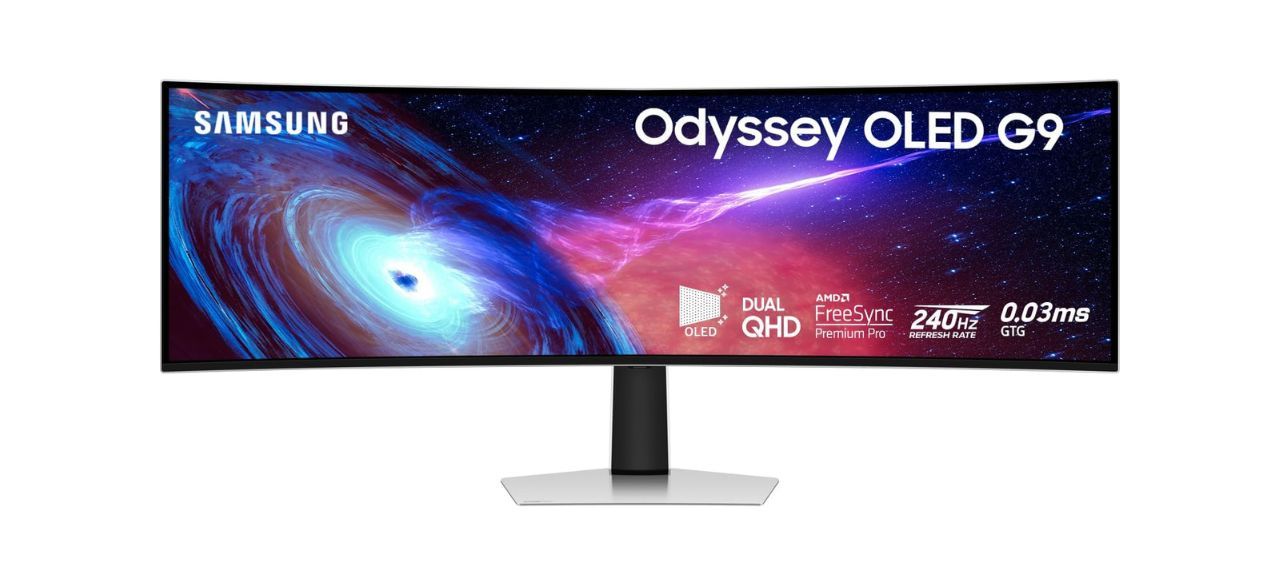  Samsung 49-Inch Odyssey G93SC Series OLED Curved Gaming Monitor