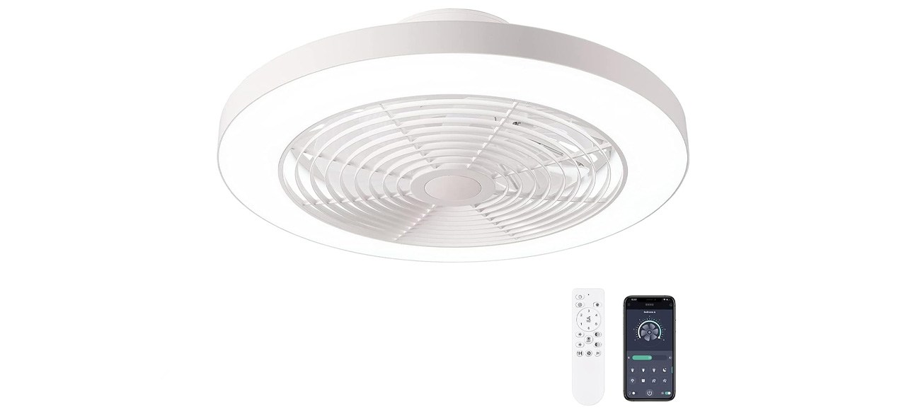 Orison Thin Modern Smart Fan with Light