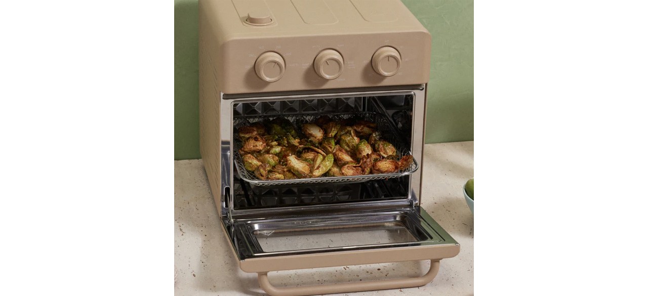 Wonder Oven with food in cooking tray