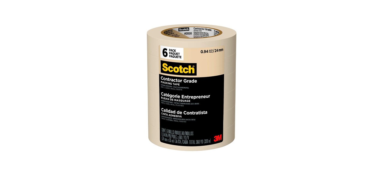 Scotch Contractor Grade Masking Tape on white background