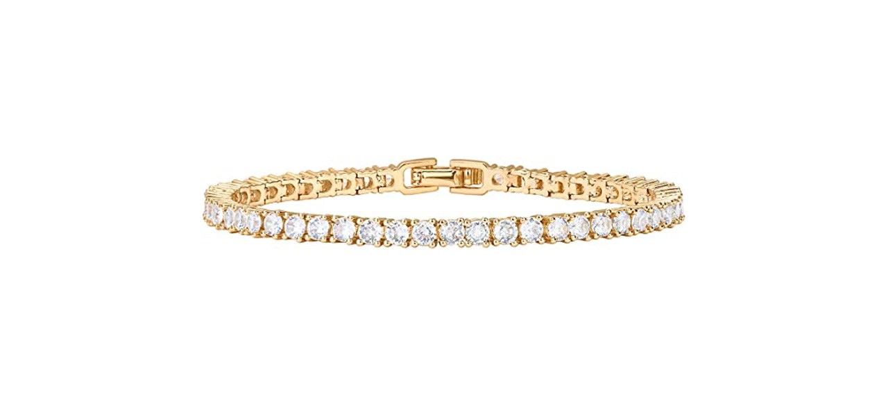 Best Pavoi 14K Gold Plated Cubic Zirconia Tennis Bracelet