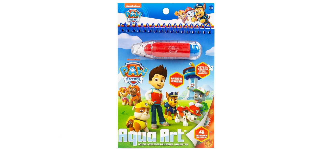 Paw Patrol Aqua Art, Color 4 Reusable Aqua Art Pages with a Water Pen