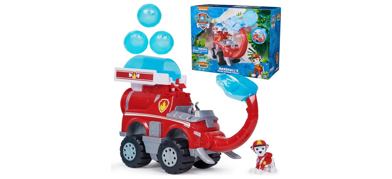 Paw Patrol Jungle Pups, Marshall Elephant Firetruck with Projectile Launcher