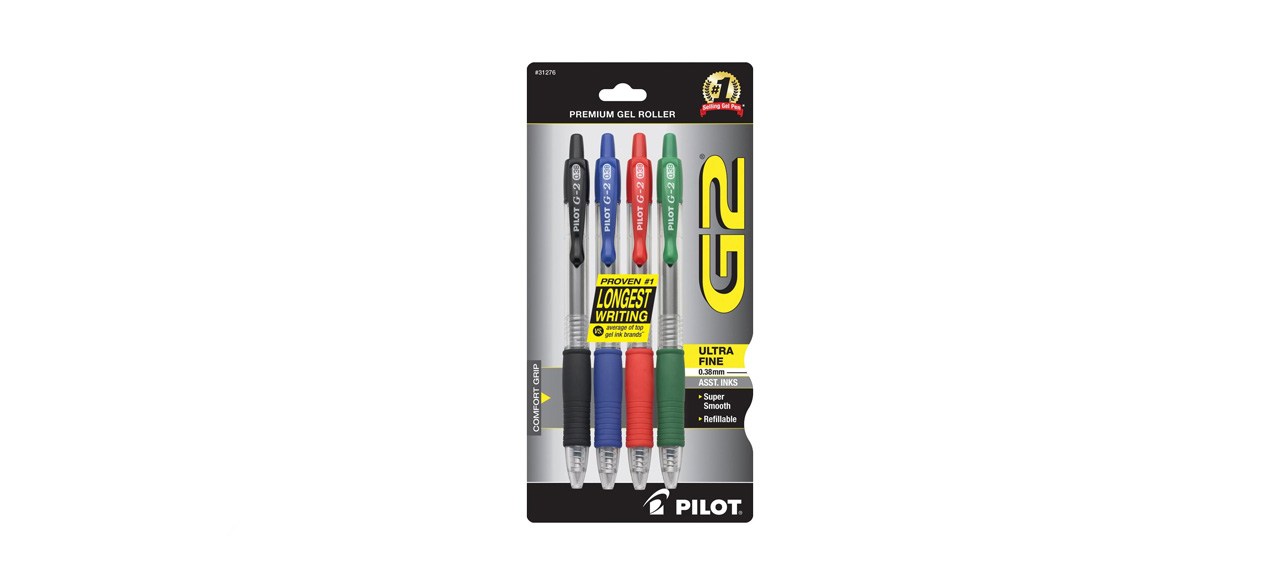 best Pilot G-2 Retractable Pens 4-Color Pack