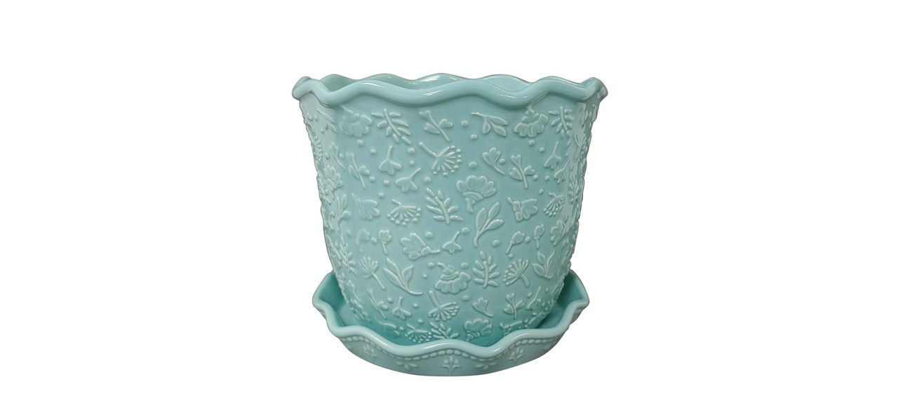 Best The Pioneer Woman Embossed Daisy Planter