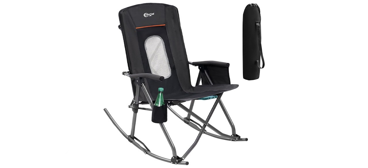 Portal Oversized Quad Folding Camping Rocking Chair