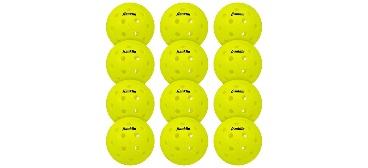 Franklin Sports Outdoor - X-40 Pickleball Balls in white background