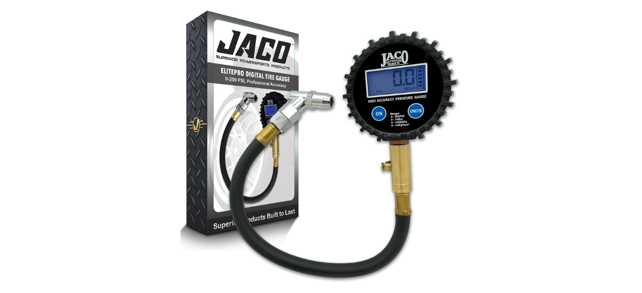 JACO ElitePro Digital Tire Pressure Gauge on white background