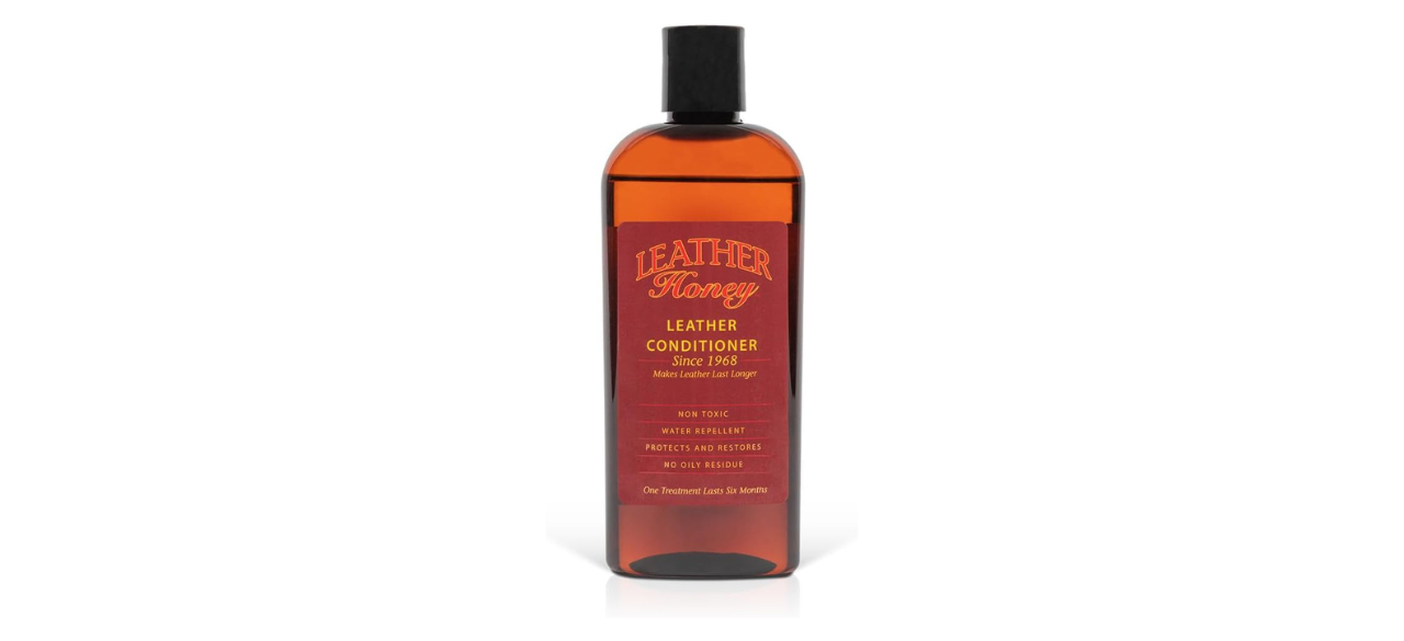 Leather Honey Leather Conditioner on white background