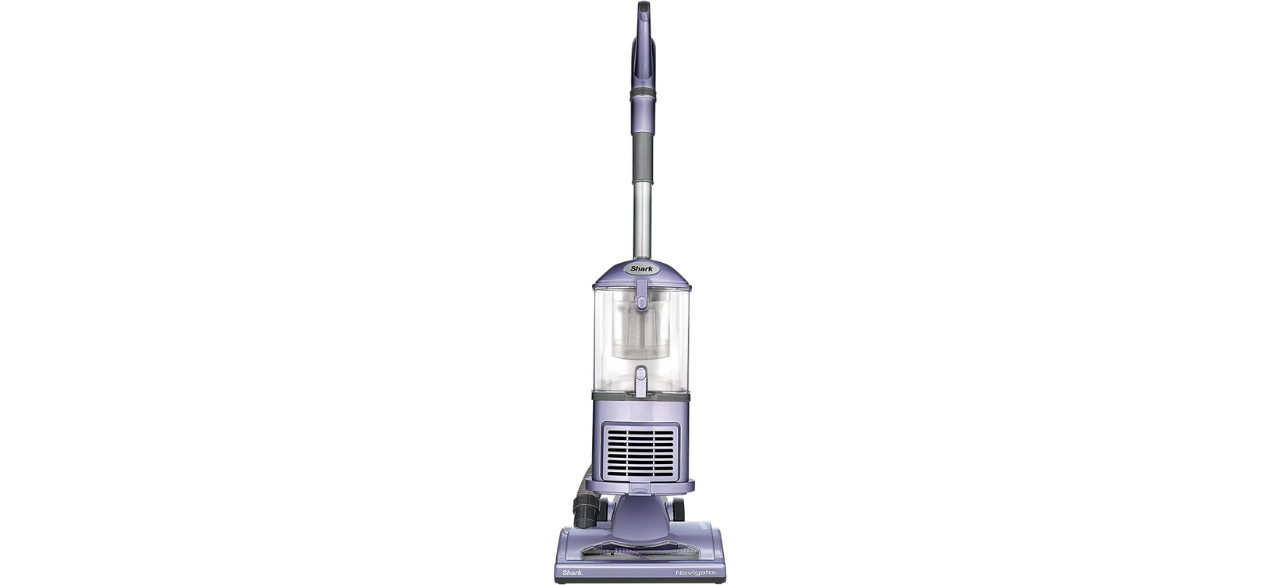 purple Shark Navigator vacuum on white background