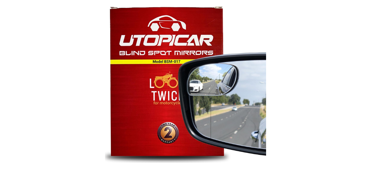 Utopicar Blind Spot Car Mirror on white background