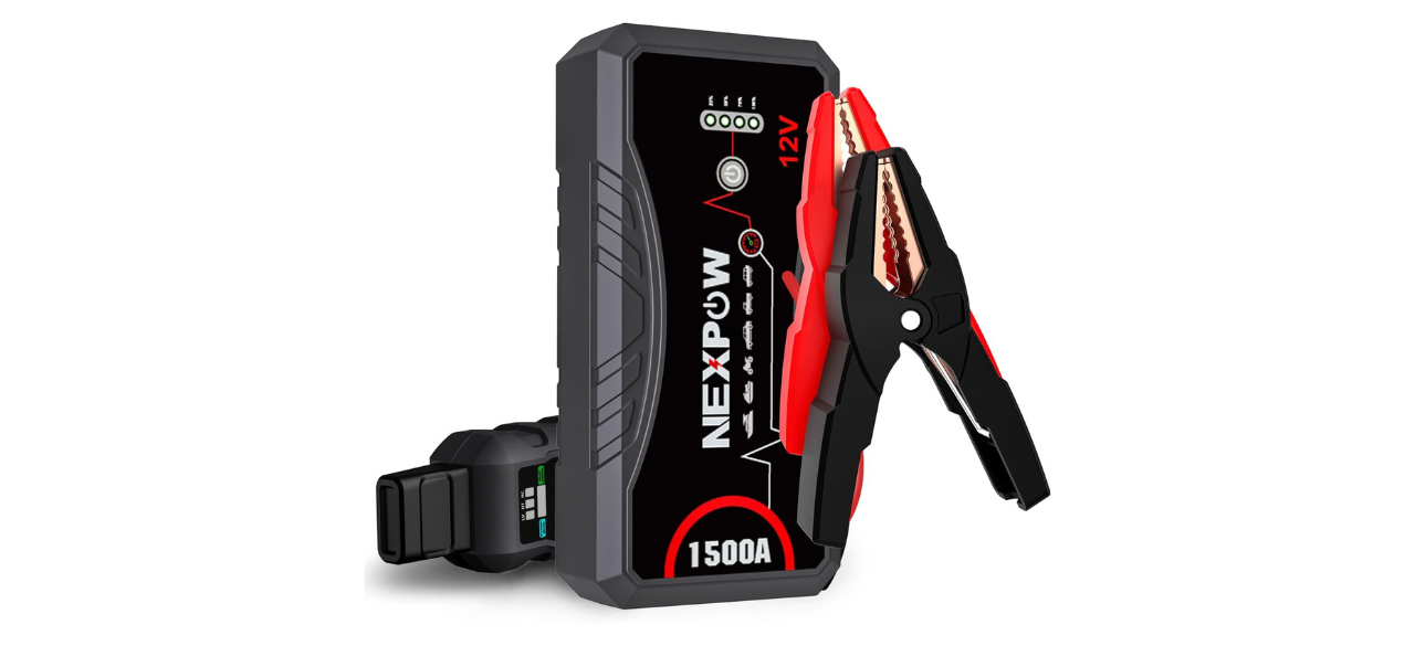 NEXPOW Car Jump Starter on white background