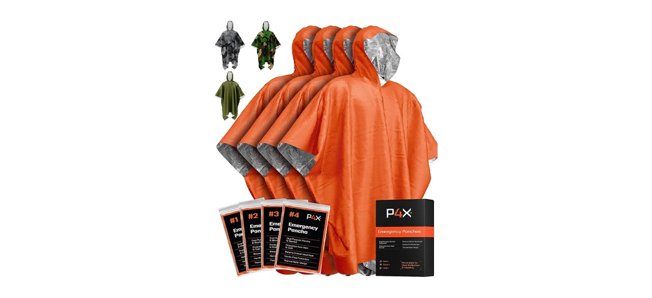 Best Prepared4X Emergency Rain Poncho