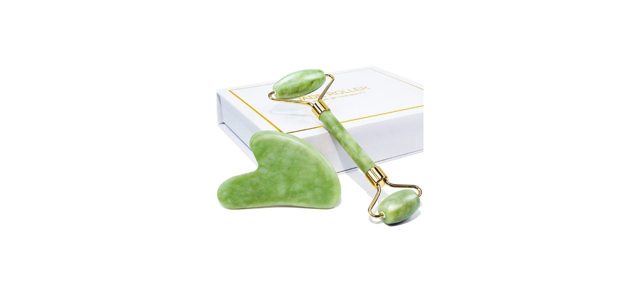 Baimei Jade Roller and Gua Sha Set