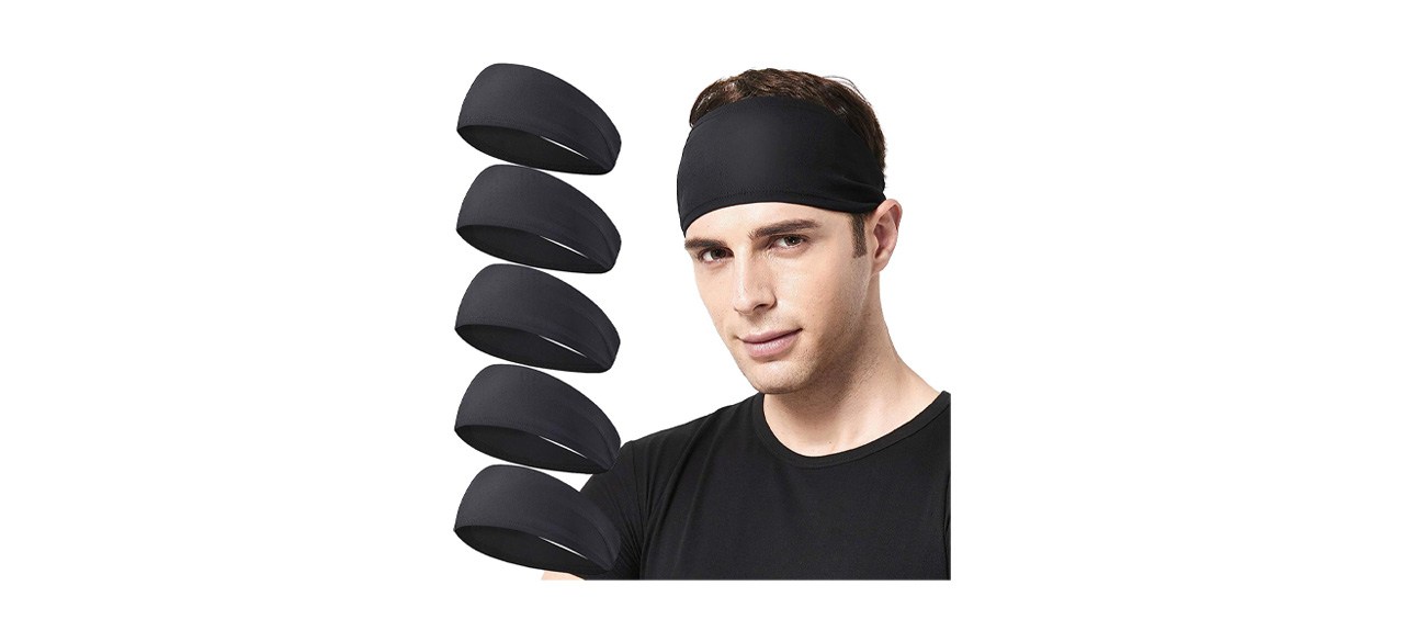 Black Acozycoo Headbands on white background