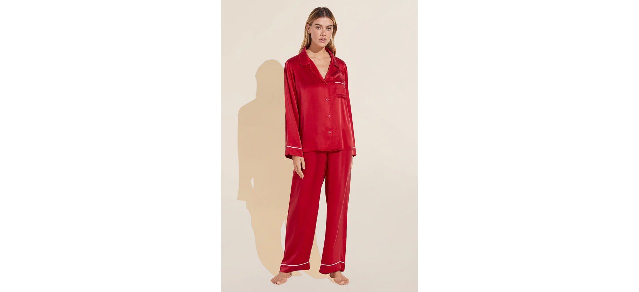 Best Eberjey Inez Washable Silk Long PJ Set