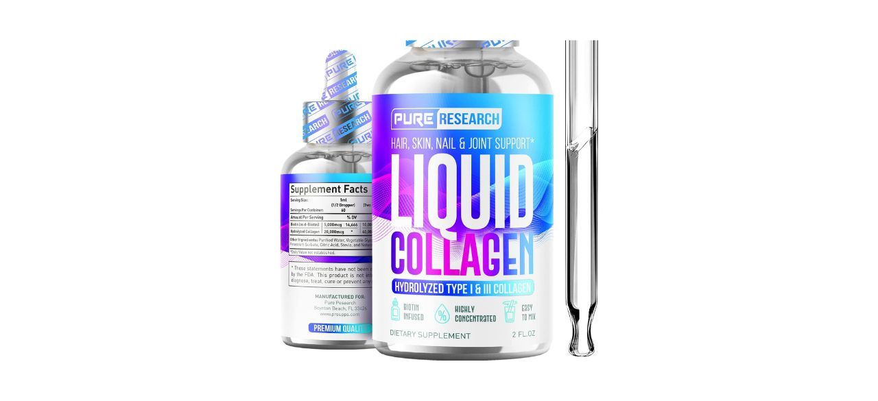 Pure Research Liquid Collagen Peptides with Biotin