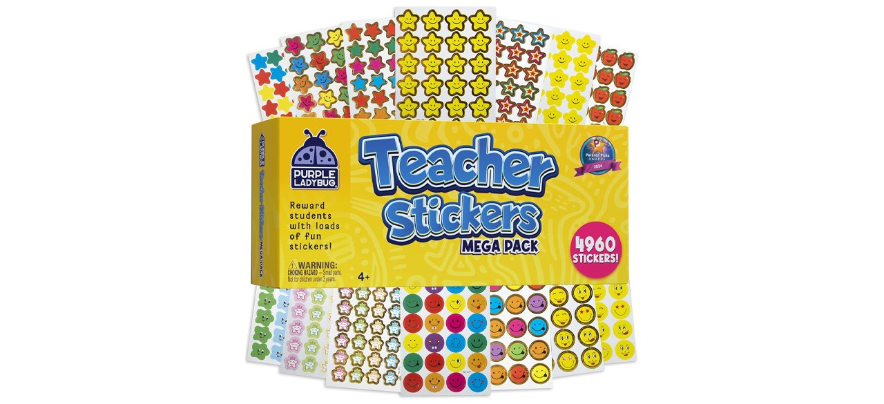Purple Ladybug Teacher Reward Stickers