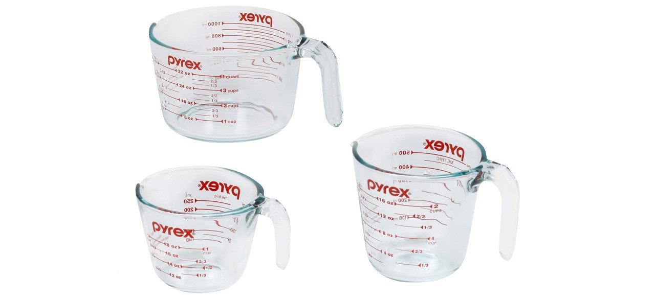 Pyrex 3-Piece Glass Measuring Cup Set