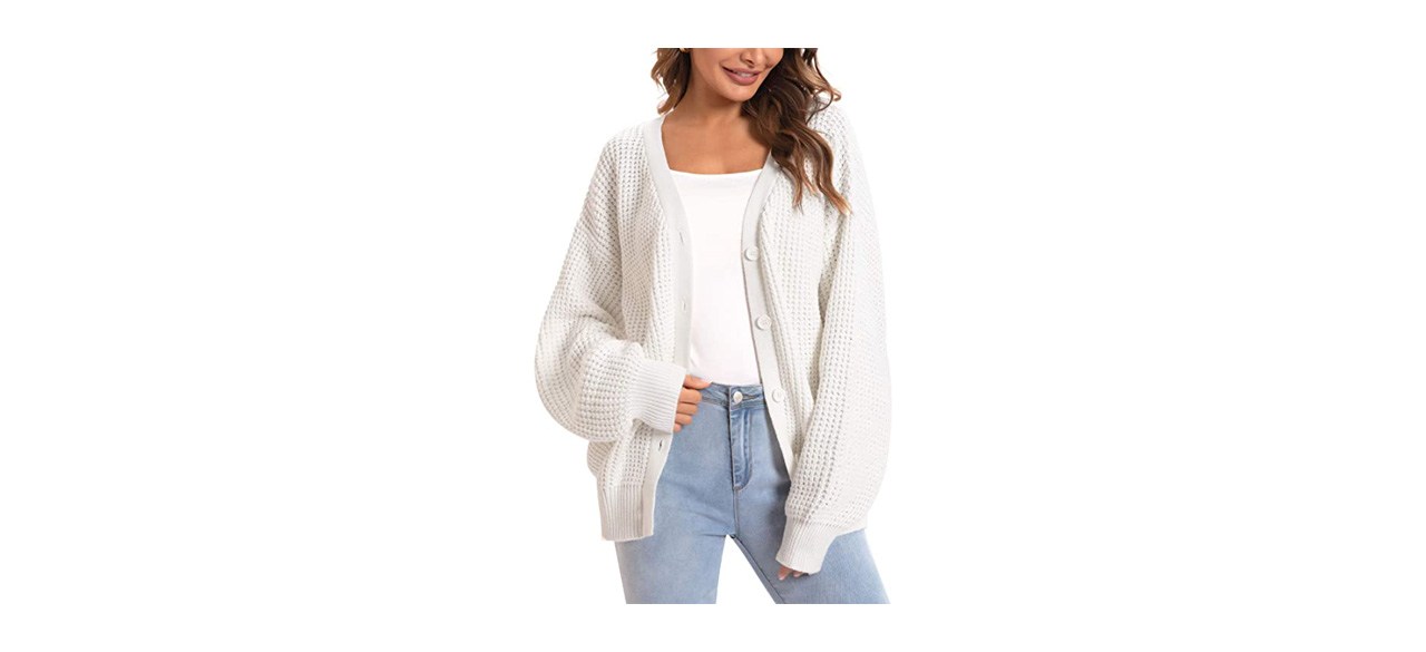 Best QUALFORT Women's Cardigan Sweater