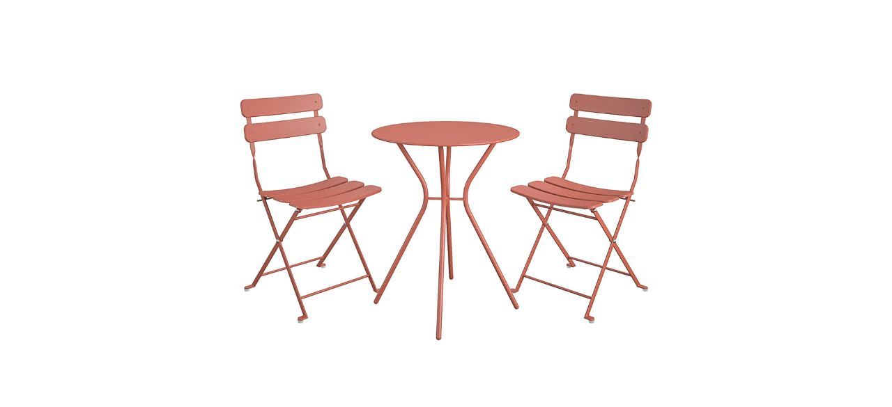 Queer Eye Brennan 3-piece Bistro Set with Two Folding Chairs