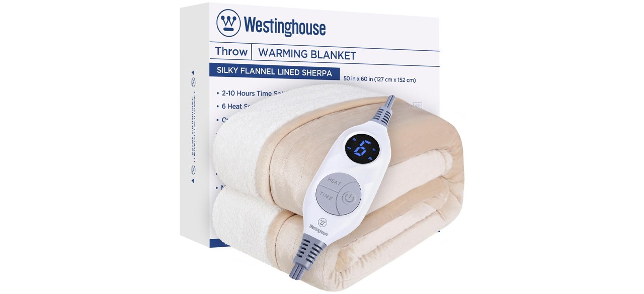 Westinghouse Electric Blanket on white background