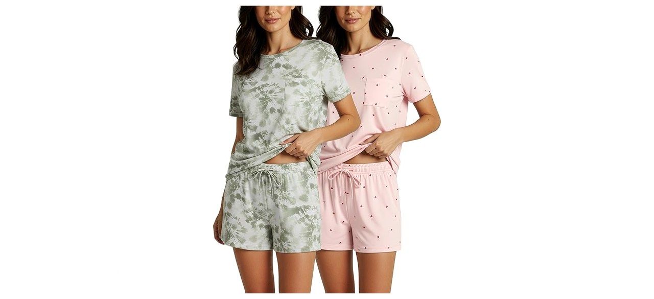 Real Essentials Women’s Short Sleeve Pajama Set