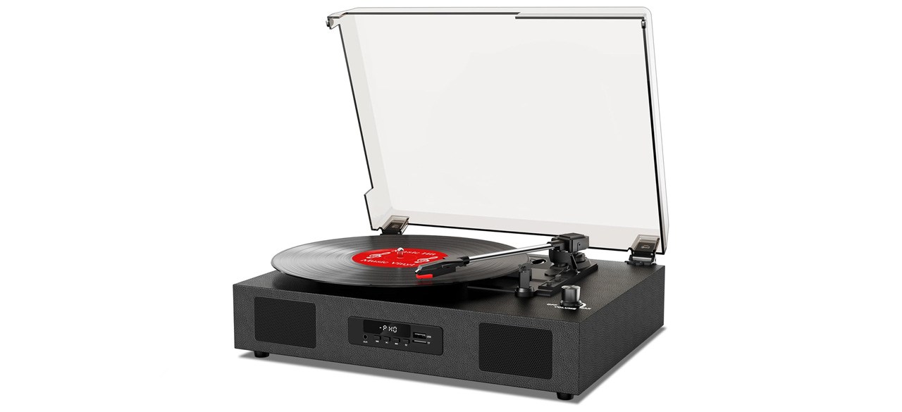 Record Player Bluetooth Turntable with Built-in Speaker