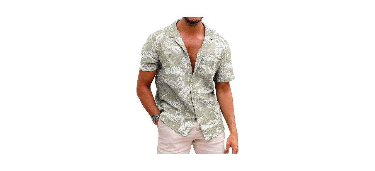 Coofandy Men's Hawaiian Floral Shirt