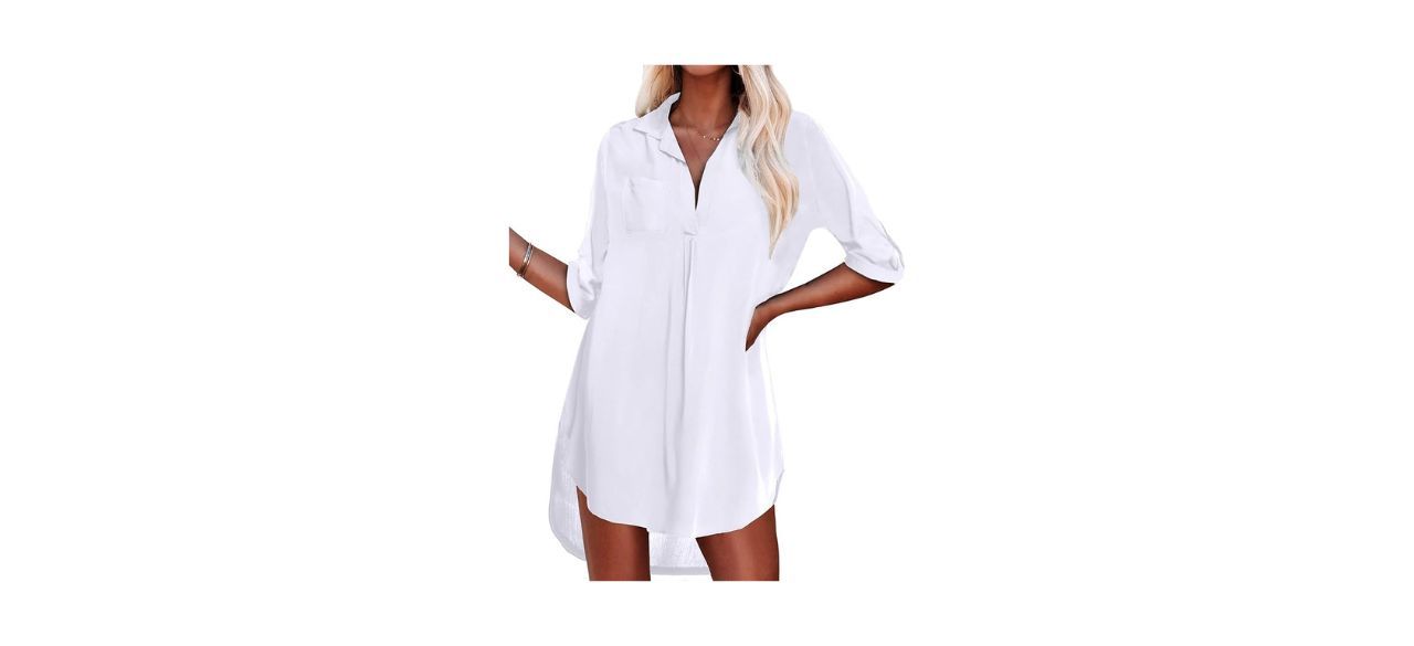 Ekouaer Women's Cover-Up Beach Dress