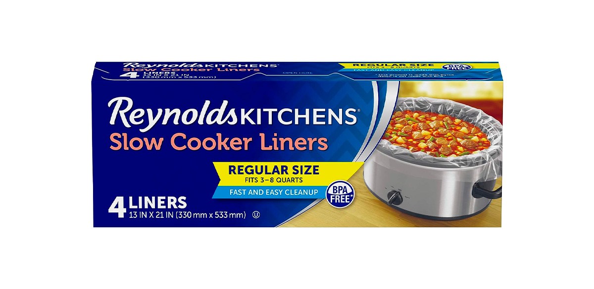 Reynolds Kitchens Slow Cooker Liners Regular Size 4 Liners / Pack of 1 –  Becauze