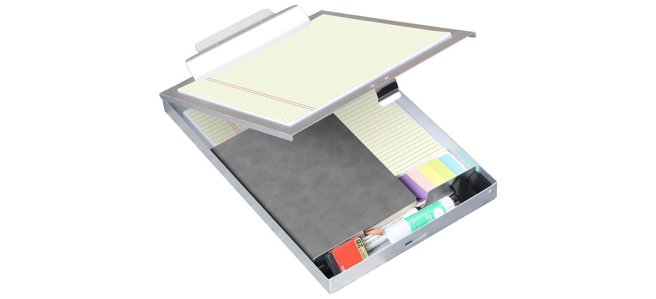 ROCOFF Letter-Sized Heavy-Duty Metal Clipboard with Multiple Storage Compartments