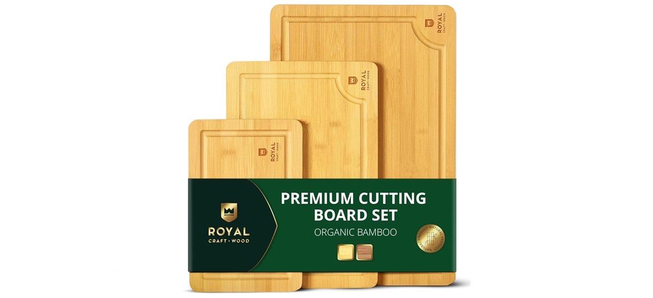 Royal Craft Bamboo Cutting Board Set
