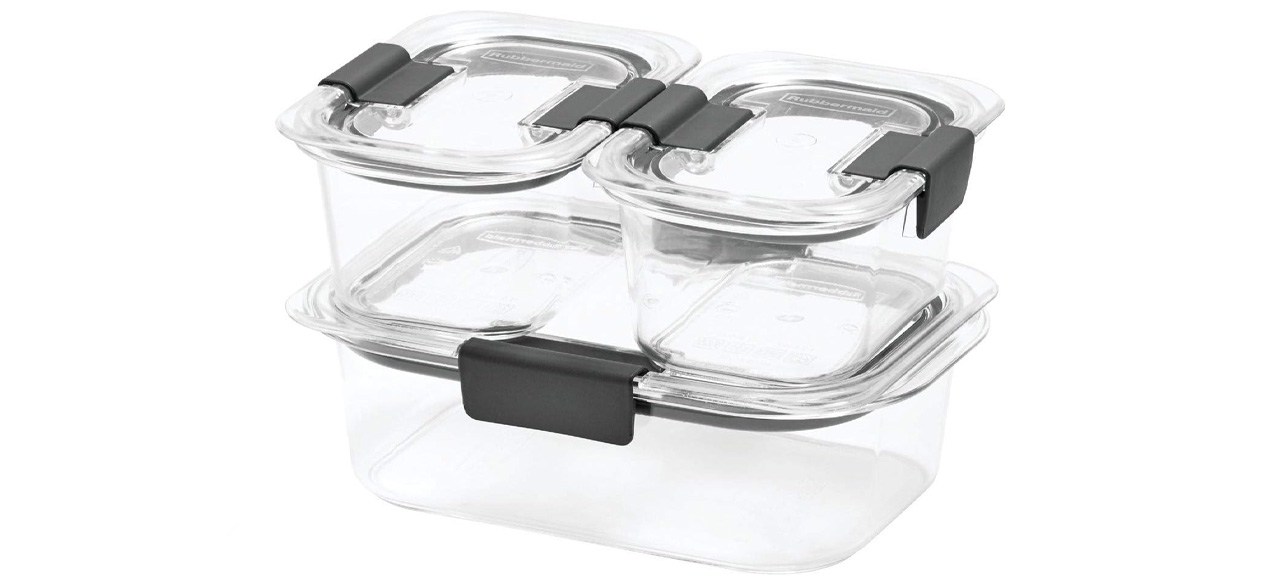 Rubbermaid Brilliance Food Storage Six-Piece Container Set