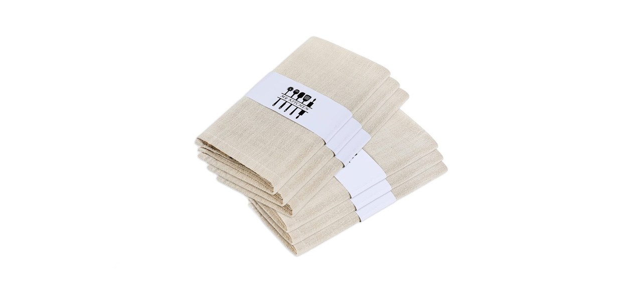 best Rustic Natural Washable Cotton Linen Napkin Set