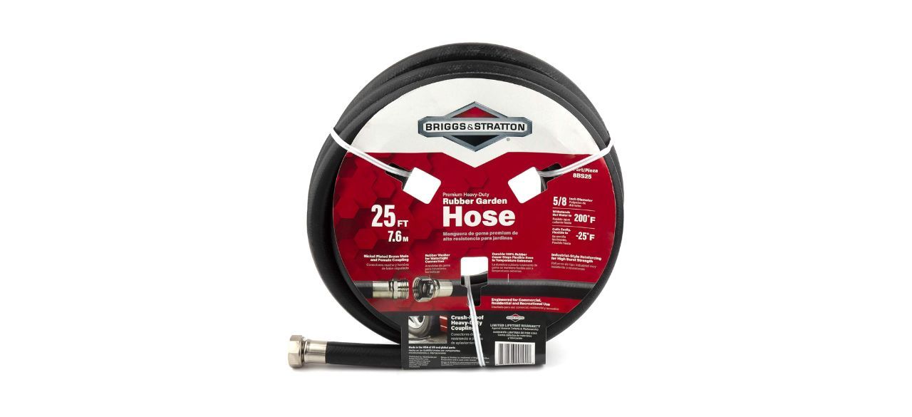 Briggs and Stratton 25-Feet Premium Heavy-Duty Rubber Garden Hose