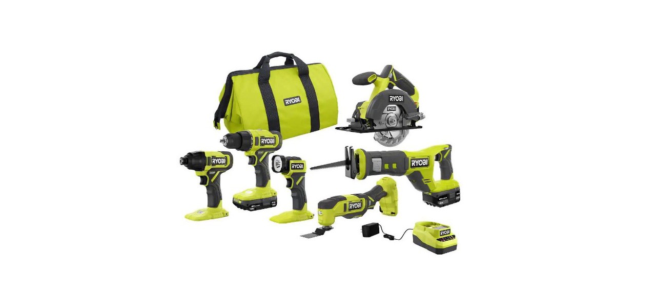 Best Ryobi One+ Cordless 6-Tool Combo Kit