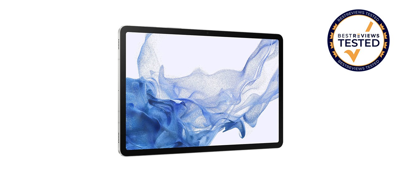 Samsung Galaxy Tab S8 Tablet on white background