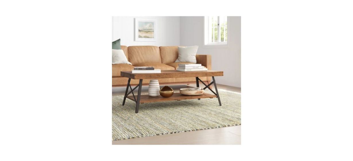 Best Sand &amp; Stable Laguna Solid Wood Coffee Table
