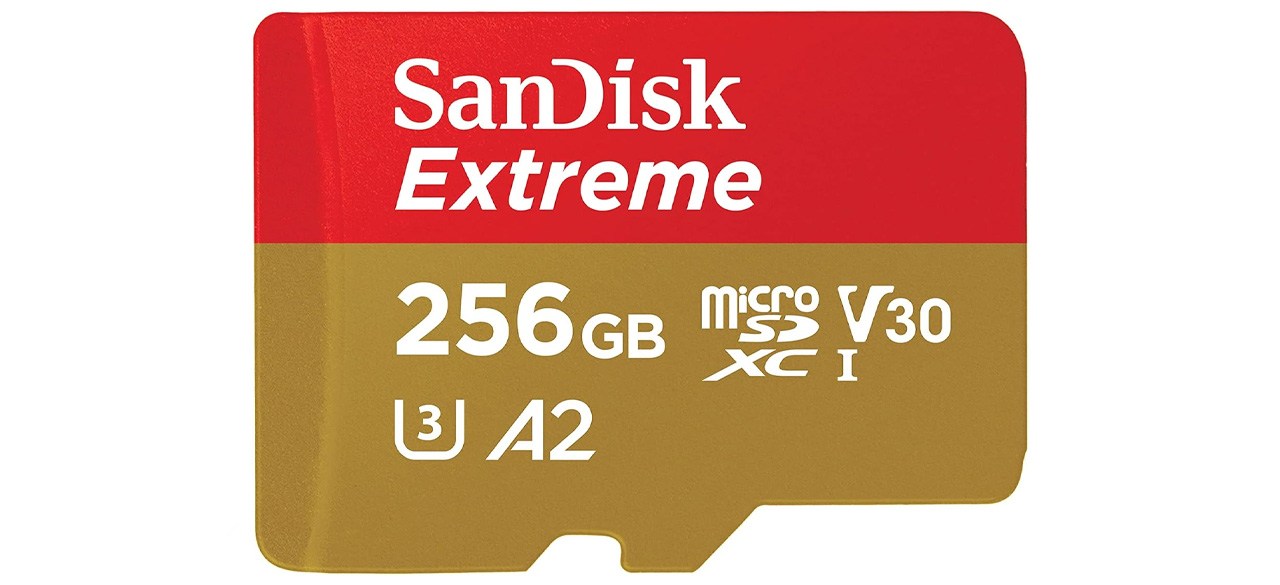 Cartão de memória SanDisk Extreme microSDXC UHS-I de 256 GB com adaptador