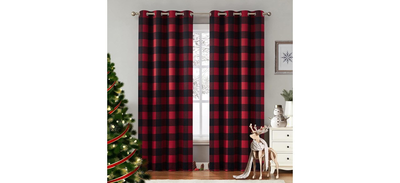 Best Melodieux Buffalo Check Plaid Blackout Curtains