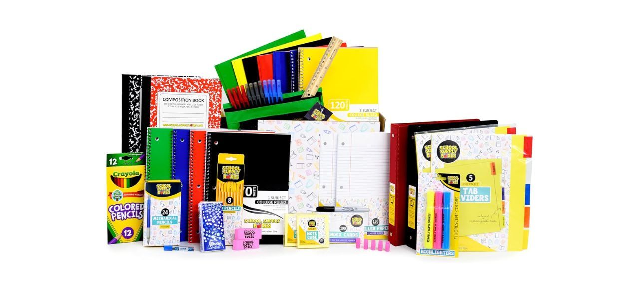 School Supply Boxes Ultimate High School and College Back to School Essentials Kit