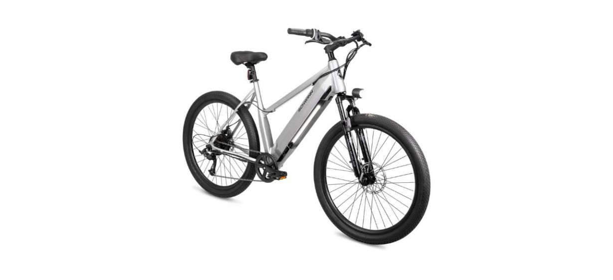 Best Schwinn Adult Marshall Step-Thru Electric Hybrid Bike